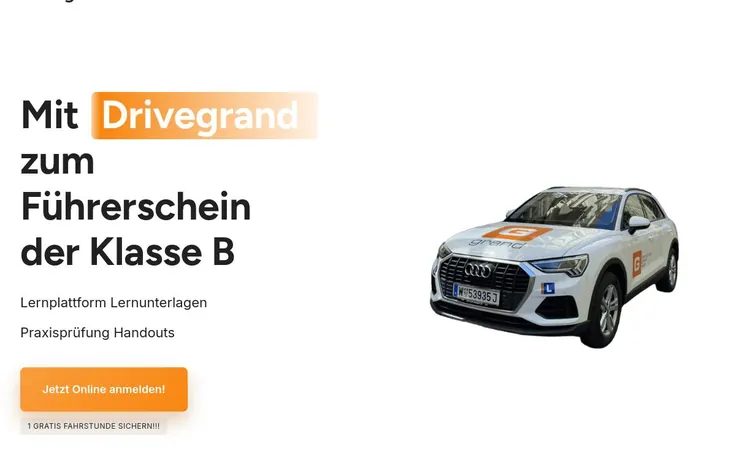 Website der Fahrschule Grand — gestaltet von Luminary Studio